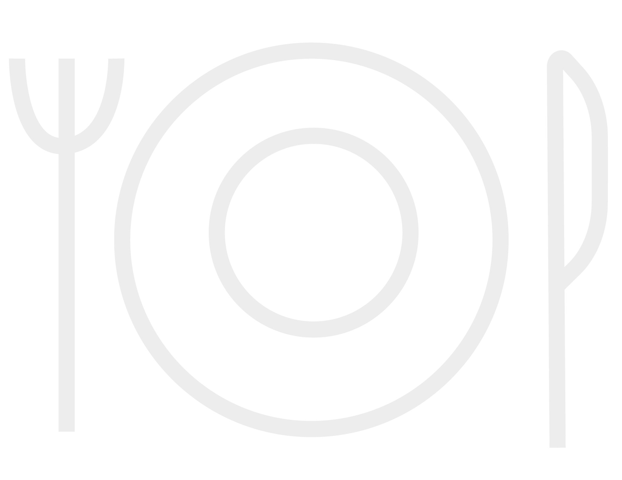 gezeichnetter teller